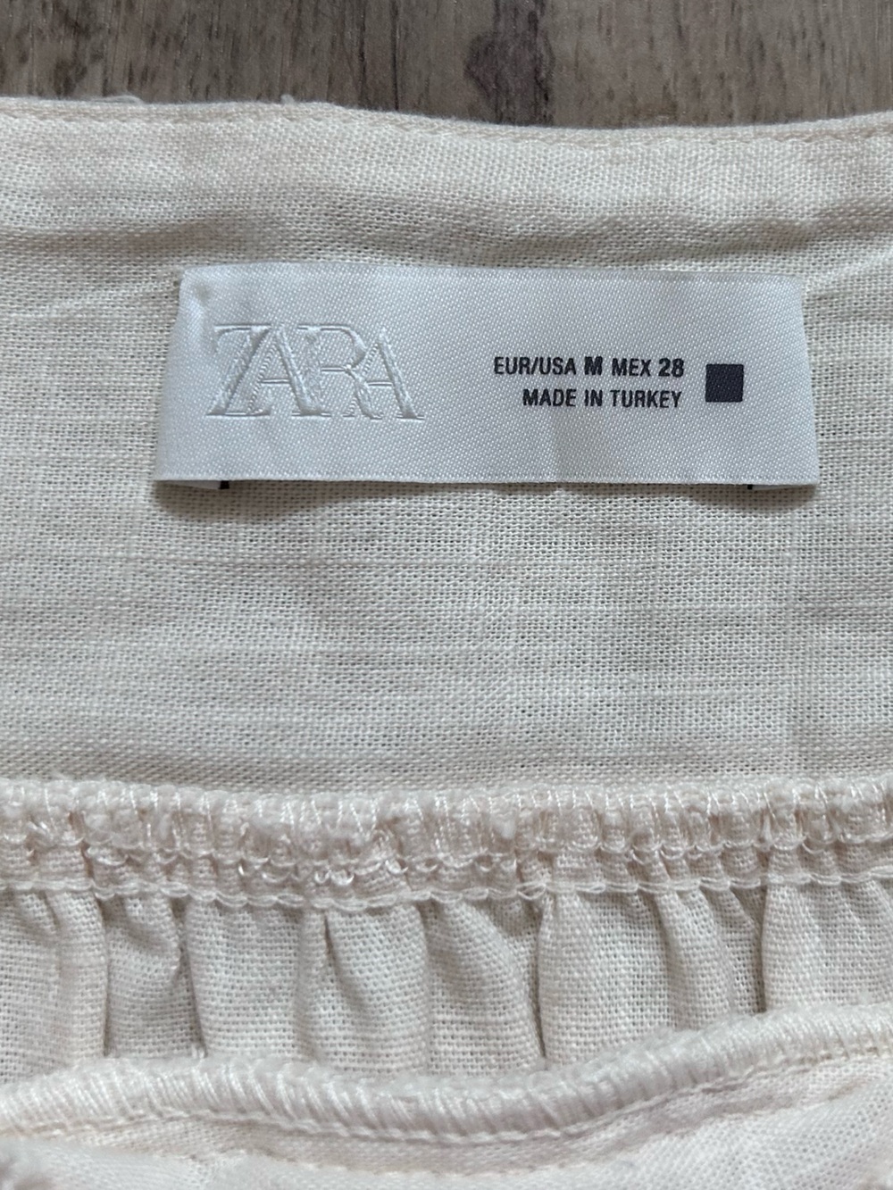Boho Cream Crochet detail Tiered Mini Skirt baumwolle cotton summer neutral - Picture 7 of 8